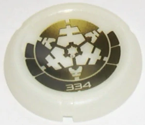 LEGO 32171pb084 Throwing Disk with Bionicle Kanoka 334 Po-Metru Pattern