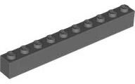 LEGO 6111 - Dark Bluish Gray Brick 1 x 10