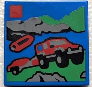 LEGO 3068pb2476 Tile 2 x 2 - Záchranářské auto