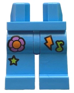 LEGO 970c00pb1520 - Modré nohy s potiskem