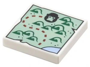 LEGO 3068pb2392 - Mapa,Tile 2 x 2