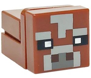 LEGO minecow06 Minecraft Cow, Micromob - Brick Built