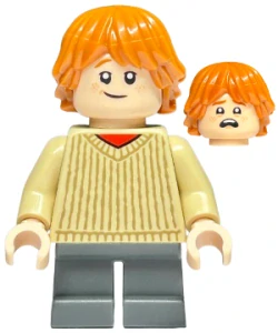 LEGO hp482 Ron Weasley - Tan Sweater