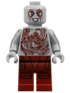 LEGO sh0977 Drax - Dark Red Tattoos