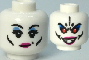 LEGO 3626pb2834 - Obličej bílý oboustranný