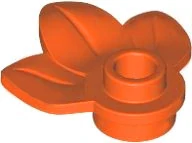 LEGO 32607 - Zeleň trojlístek,  Reddish orange Plant Plate