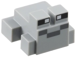 LEGO  3128pb02 Minecraft šedá žába,Frog
