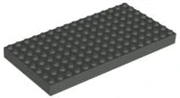 LEGO 4204 Tmavě šedá starší odstín Brick 8 x 16