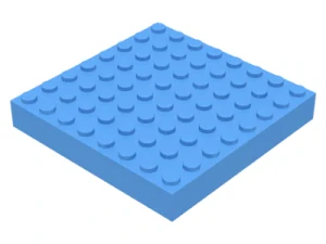 LEGO 4201 Světle modrý Brick 8 x 8