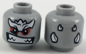 LEGO 3626pb1832 - Obličej šedý SH