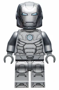 LEGO sh0667 Iron Man - Mark 2 Armor, Trans-Clear Head