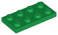 LEGO 3020 Green Plate 2 x 4