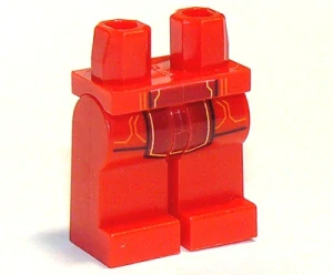 LEGO 970c00pb0680 - Nohy červené s printem