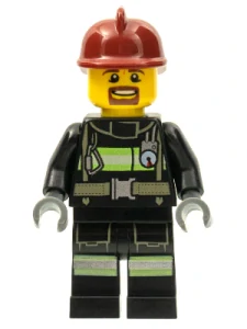 LEGO cty0717 Fire - Reflective Stripes with Utility Belt