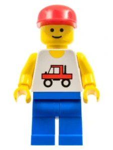 LEGO trc003 Trucker - Blue Legs, Red Cap
