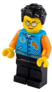 LEGO idea080 Man, Dark Azure Letter