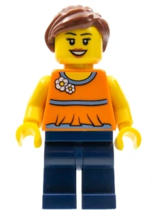 LEGO twn185 - Dívka v oranžové halence