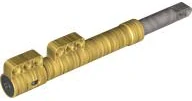 LEGO 69633c01 - Gold Technic, Shock Absorber 18L with Internal Spring and Flat Silver Shaft