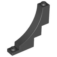 LEGO 30099 - Black Brick, Arch 1 x 5 x 4 Inverted