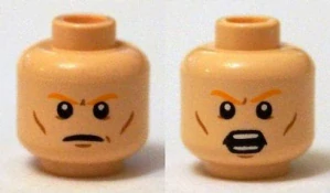LEGO 3626pb1265 - Obličej oboustranný SH
