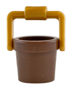 LEGO kbelík do ruky hnědo-zlatý