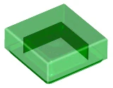 LEGO 3070 - Trans-Green Tile 1 x 1