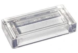 LEGO 3069b Trans-clear Tile 1 x 2 with Groove