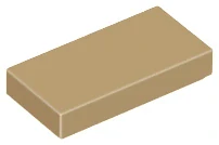 LEGO 3069 - Dark Tan Tile 1 x 2