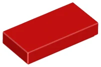 LEGO 3069 - Červená Tile 1 x 2