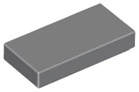 LEGO 3069 - Tmavě šedá Tile 1 x 2