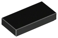 LEGO 3069 - Černá Tile 1 x 2
