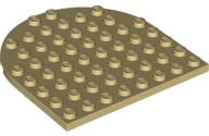 LEGO 41948 - PODLOŽKA, Tan Plate, Round 8 x 8
