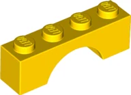 LEGO 3659 - OBLOUK 4 NOPY ŽLUTÝ
