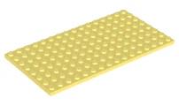 LEGO 92438 Bright Light Yellow Plate 8 x 16