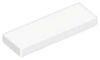 LEGO 63864 - Bílá Tile 1 x 3