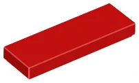 LEGO 63864 - Červená Tile 1 x 3