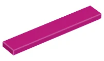 LEGO 6636 Magenta Tile 1 x 6