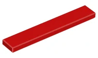 LEGO 6636 Červená Tile 1 x 6