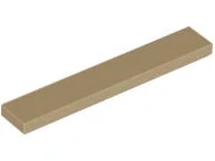 LEGO 6636 Tmavě béžová Tile 1 x 6