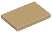 LEGO 26603 - Tmavě béžová Tile 2 x 3