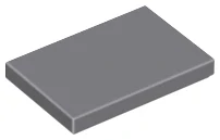 LEGO 26603 - Tmavě šedá Tile 2 x 3