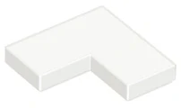 LEGO LEGO 14719 - Bílá Tile 2 x 2 Corner