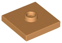 LEGO 87580 - Medium nougat Plate, Modified 2 x 2 with Groove