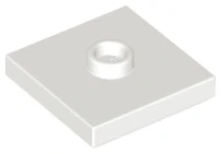 LEGO 87580 - Bílá Plate, Modified 2 x 2 with Groove