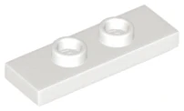 LEGO 34103 Bílá Plate, Modified 1 x 3 with 2 Studs
