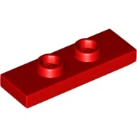 LEGO 34103 Červená Plate, Modified 1 x 3 with 2 Studs