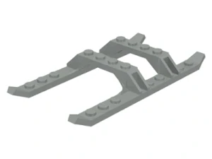 LEGO 30248 Světle šedá Helicopter Sled Rails 12 x 6