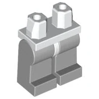 LEGO 970c86 nohy šedé s bílým páskem
