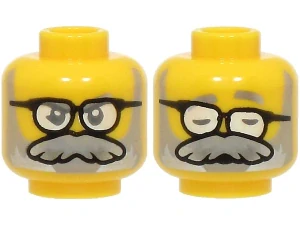LEGO 3626pb3685 - Obličej s knírem a brýlemi