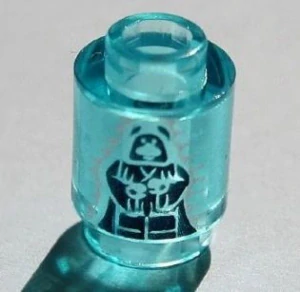 LEGO 3062pb037 Brick, Round 1 x 1 with SW Emperor Palpatine